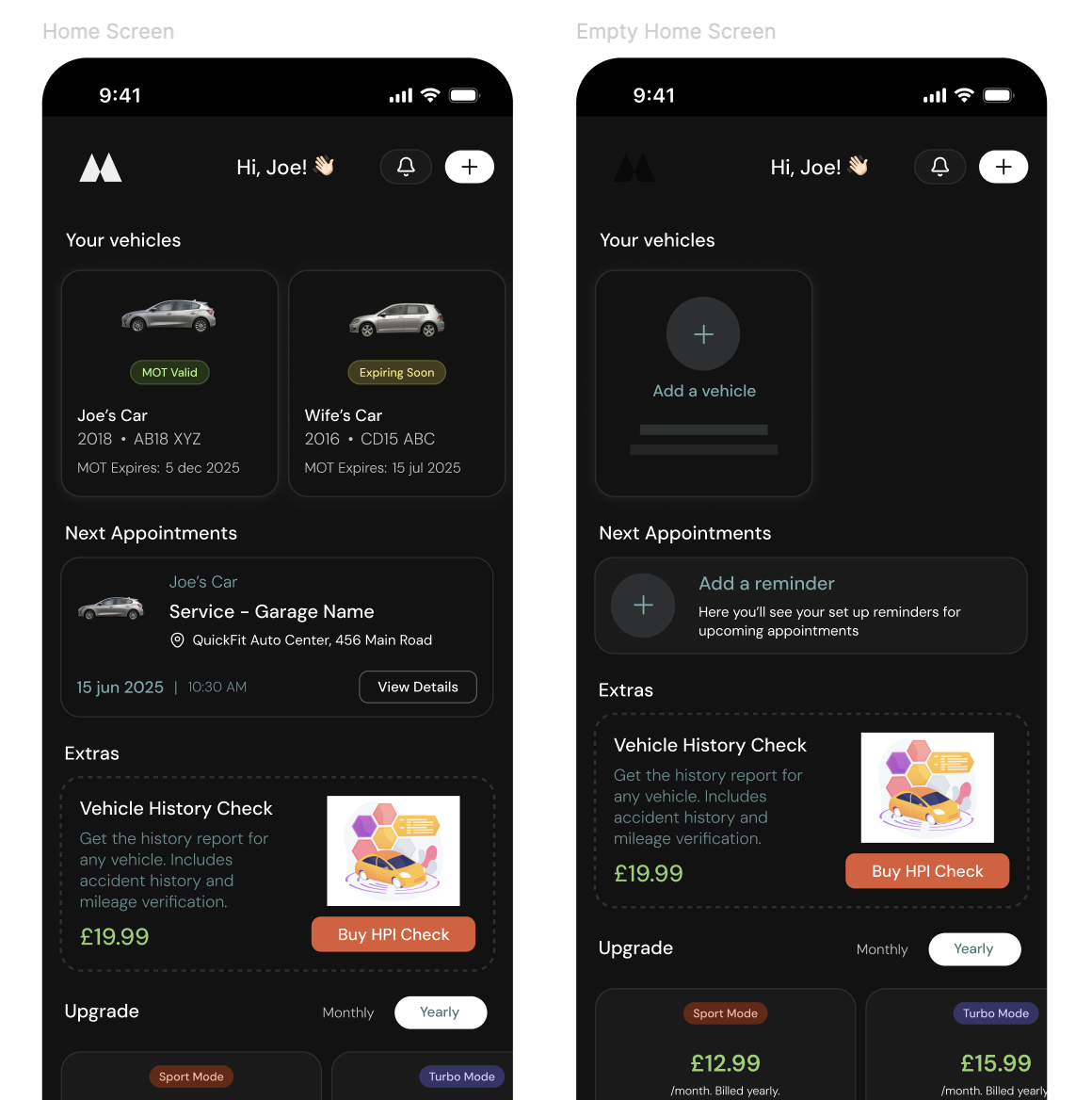 Drivermate mobile app